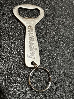 Supreme Silver Bottle Opener Keychain